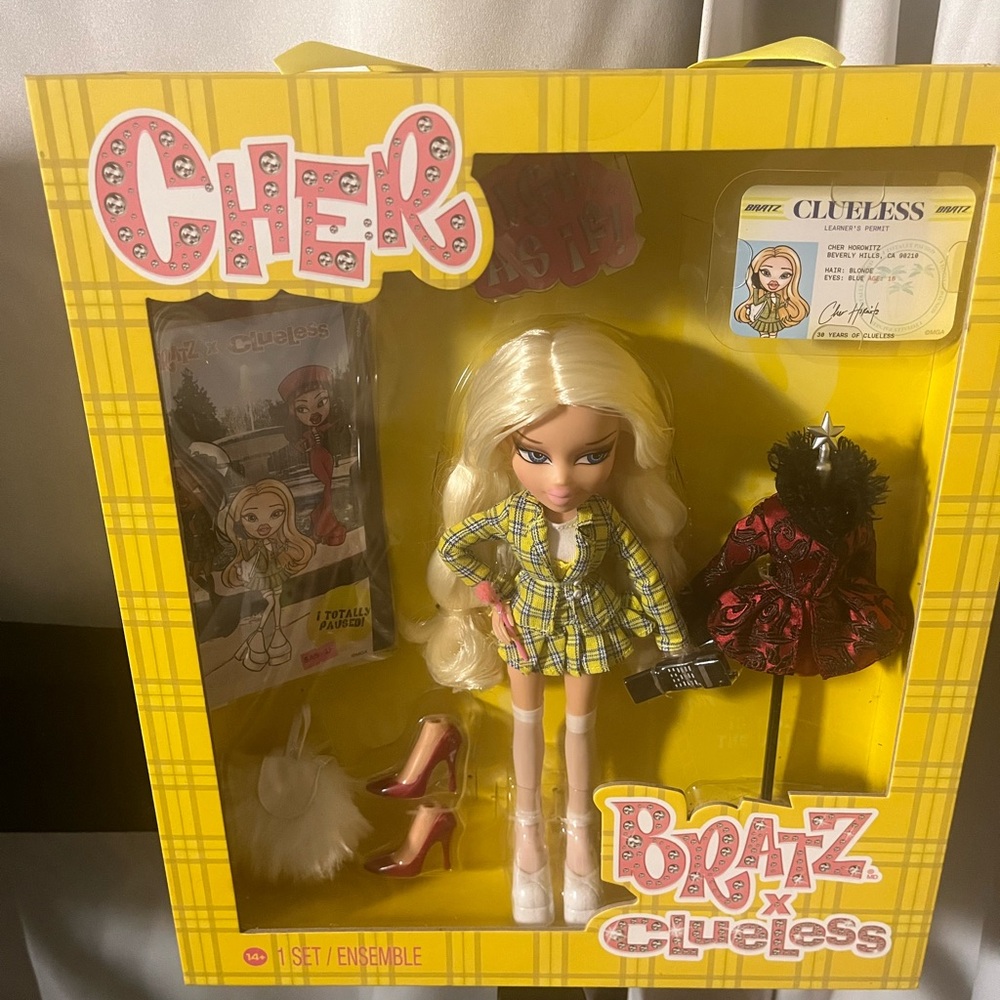 CHER BRATZ Doll in Yellow Plaid Outfit